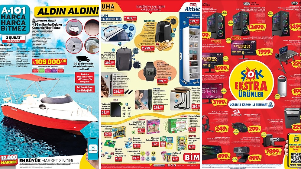 İndirim Günleri Başlıyor! 30 Ocak - 5 Şubat Haftasında A101, BİM ve ŞOK Aktüel Ürünler Listesinde Ne Var?