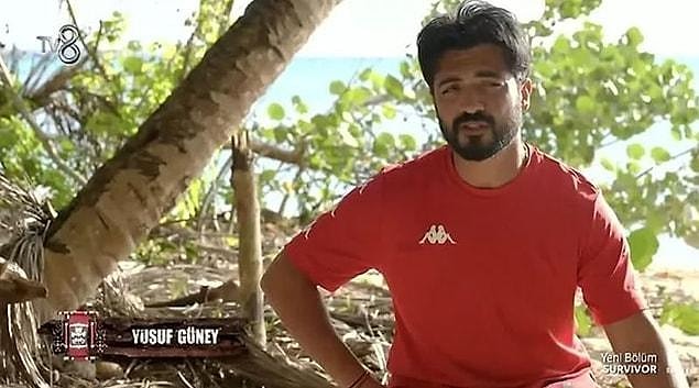 Bu konseyin üstünden bir hafta geçmedi ki, Yusuf Güney'in ada şartlarına dayanamayıp yarışmadan ayrıldığını öğrendik. Bu konseyin üstünden bir hafta geçmedi ki, Yusuf Güney'in ada şartlarına dayanamayıp yarışmadan ayrıldığını öğrendik.