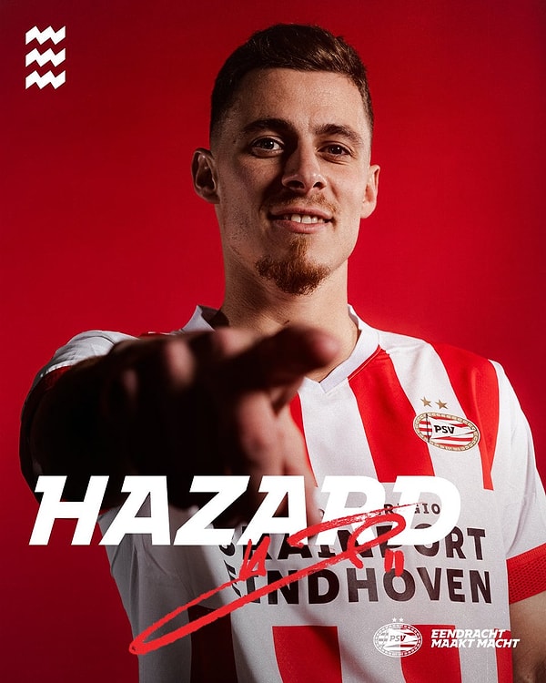 11. PSV, Thorgan Hazard'ı sezon sonuna kadar kiraladı.