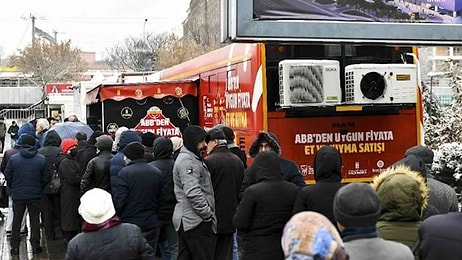 Kuyruklar Soğukta da Devam Ediyor: Ankara'da Uygun Fiyatla Et Satışı, 80 Gün Sürecek