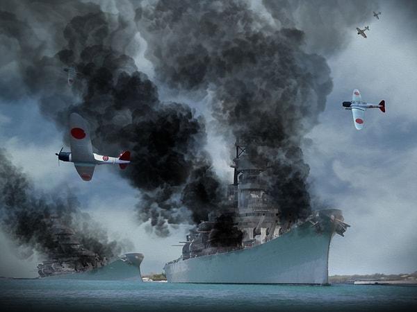 5. "Pearl Harbor"da (2001) savaş gemisi saldırısı