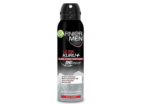 11. Garnier Men Ultra Kuru Spray Deodorant