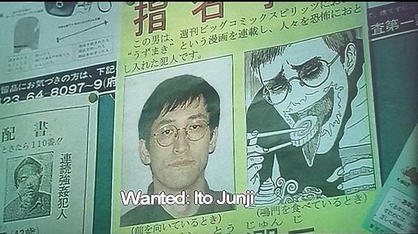 4. Uzumaki (2002) filminde, Junii Ito'nun arandığı bir poster görülebilir. Bu kişi orijinal manganın yaratıcısıdır ve yüzünün yanında çizdiği bir portre vardır!