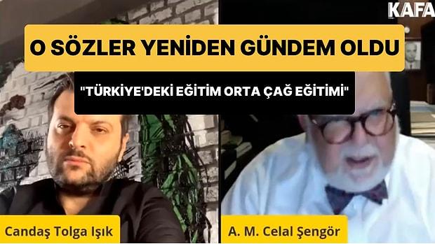 Celal Şengör: Türkiye'deki Resmi Eğitim Orta Çağ Eğitimi, Ümidim YouTube'dan Program Yapan Gençlerde'