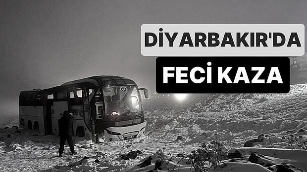 Diyarbakır'da Feci Kaza: Yolcu Otobüsü Devrildi, Çok Sayıda Yaralı Var