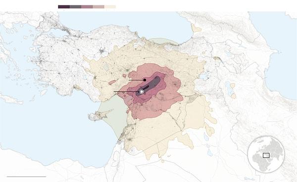 Merkez üssü Türkiye olan deprem ülkemiz kadar Suriye'yi de etkiledi.