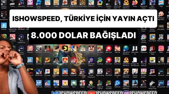 Jahrein'in Çağrısıyla Türkiye İçin Twitch Yayını Açan Ishowspeed, 8.000 Dolar Bağış Yaptı