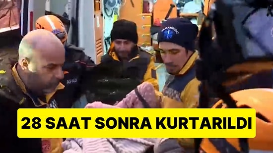 24 Yaşındaki Rümeysa 28 Saat Sonra Kahramanmaraş'taki Enkaz Altından Çıkarıldı