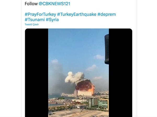 8. Videonun Türkiye'deki depremin ardından yaşanan nükleer patlamayı gösterdiği iddiası: YANLIŞ