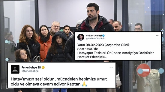 Bravo Sana Kaptan! Volkan Demirel Futbolcularını İstanbul'a Getirirken Hatay'daki Depremzedeleri Unutmadı