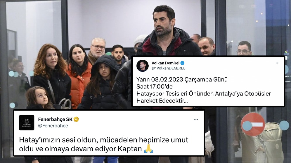 Bravo Sana Kaptan! Volkan Demirel Futbolcularını İstanbul'a Getirirken Hatay'daki Depremzedeleri Unutmadı