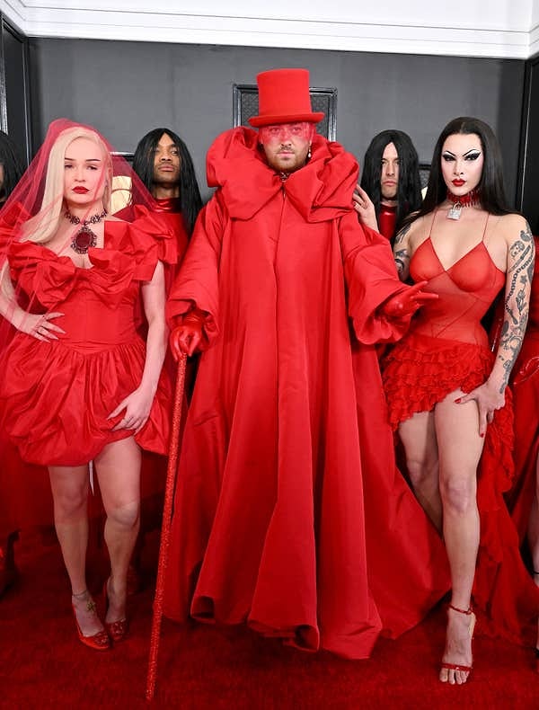 Сэм Смит на последней церемонии "Грэмми" в 2023 году: