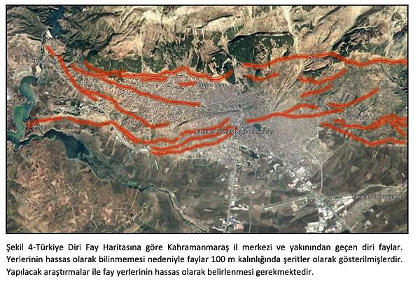 Kahramanmaraş'ta deprem açısından tehlikeli görülen yerler böyle gösterildi: