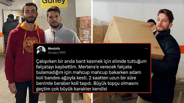 Galatasaray'ın Belçikalı Yıldızı Dries Mertens Deprem Yardım Çalışmalarına Destek Verdi