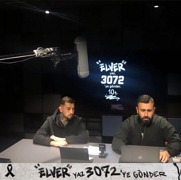 Ünlü rap sanatçısı Motive ise, Hejajeh ile yaptığı canlı yayında "ELVER" yardım kampanyası ile 4 saatin sonunda sadece sms'lerden 35.000 TL topladı.