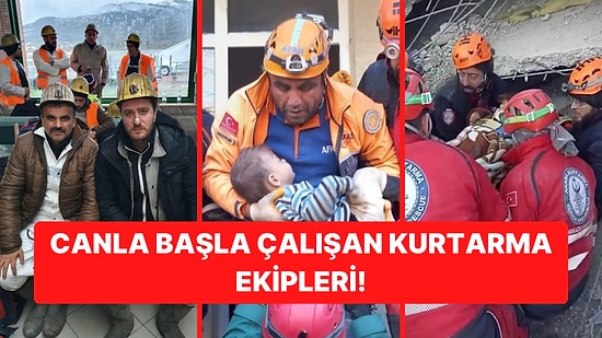 Tek Bir Umut İçin Canla Başla Çalışan Arama Kurtarma Ekiplerinin İç Yakan Görüntüleri