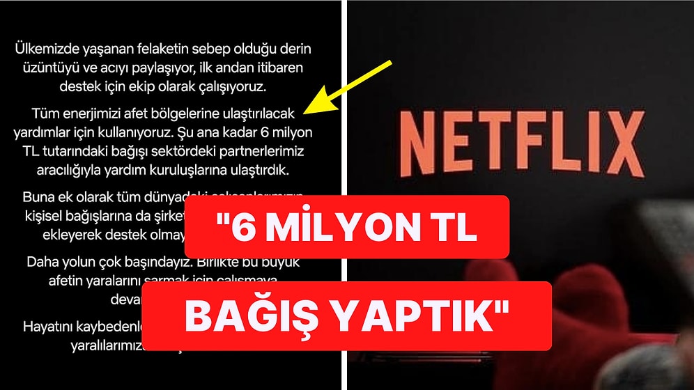 Tepkilerinden Ardından Netflix Ülkemizde Yaşanan Deprem Felaketi için Taziye Mesajı Yayınladı