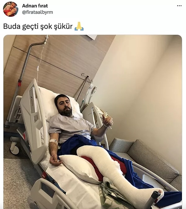 After this miraculous video he shared, Fırat gave us the good news that he survived.