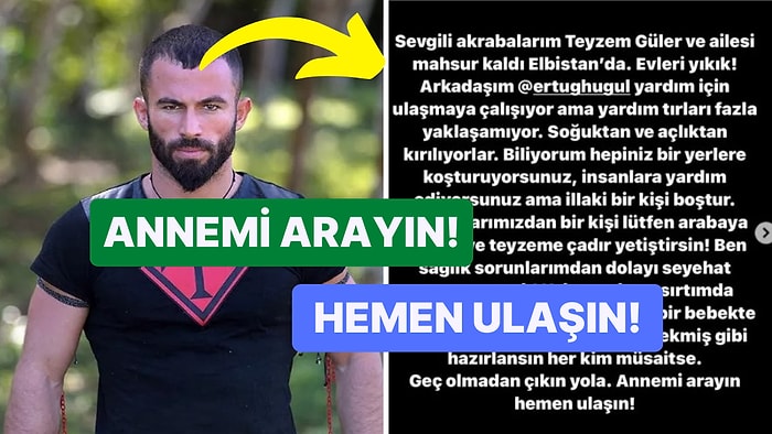 Survivor Şampiyonu Turabi Çamkıran Depremde Evi Yıkılan Ailesi İçin Yardım İstedi