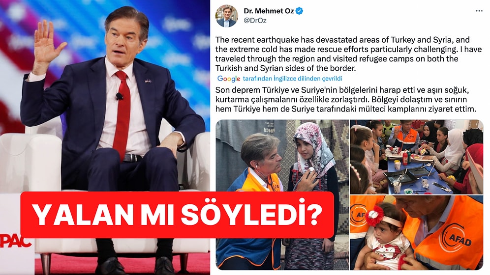 Deprem Bölgesinde Olduğunu Söyleyen Dr. Mehmet Öz Hakkında Ortaya Atılan Skandal İddia!