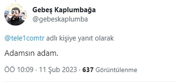 Görevlinin çağrısına gelen yorumlar;