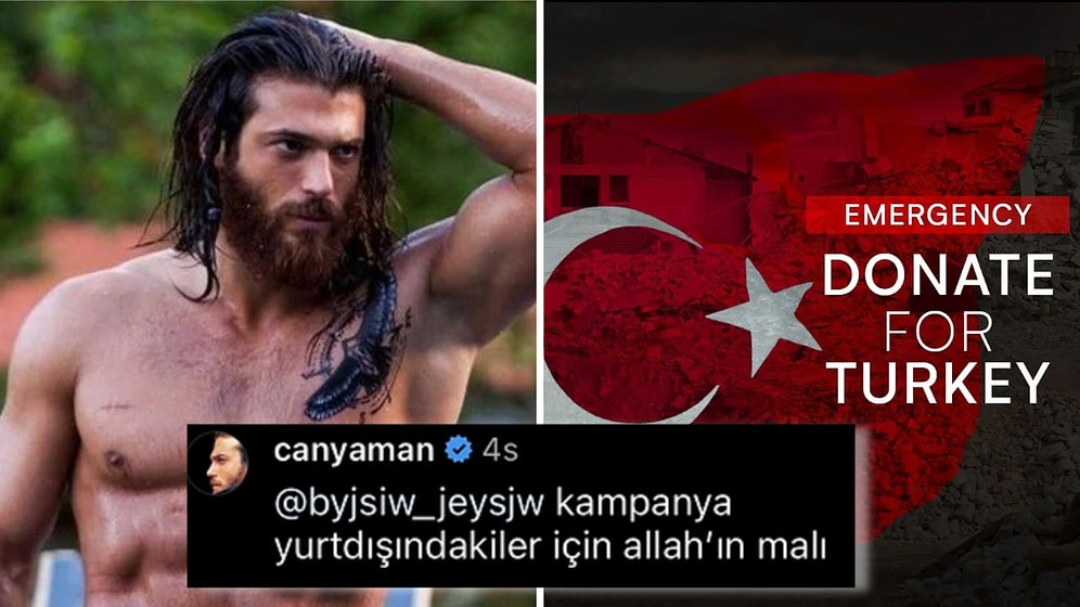 Can Yaman Deprem Yardımıyla İlgili Kendisini Eleştiren Kişilere Çok Sert Cevaplar Vererek Herkesi Şaşırttı