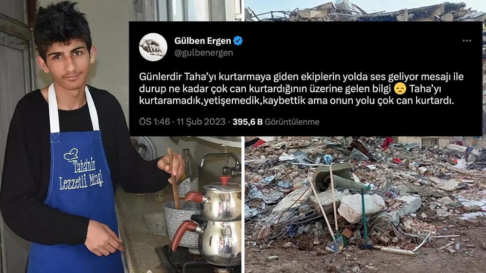 Gülben Ergen Enkaz Altında Kalan Fenomen Taha Duymaz'ın Hayatını Kaybettiğini İddia Etti