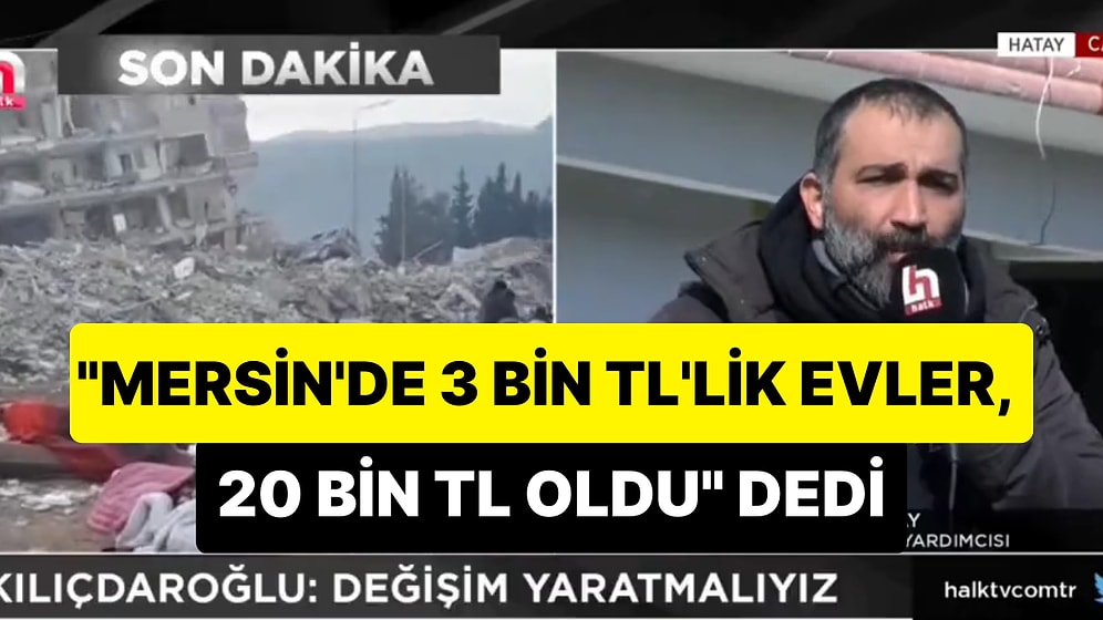 Barış Atay Canlı Yayında İsyan Etti: 'Mersin'de 3 Bin TL'lik Evler 20 Bin TL Oldu'