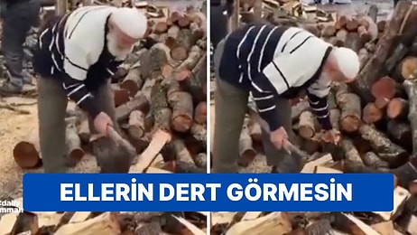 Deprem Bölgesine Gönderilecek Odunları Kırmaya Yardım Eden Yaşlı Amca Yüreklerimizi Isıttı