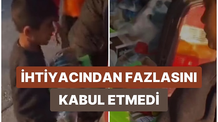 Verilen Fazla Yardımı 'İhtiyacımız Yok' Diyerek Geri Veren Çocuğun Yaptığı Hepimize Ders Niteliğinde