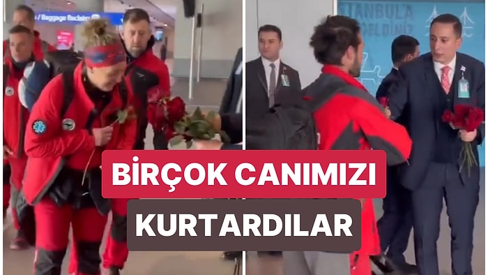 Türkiye'de Birçok Canımızı Kurtardıktan Sonra İşleri Biten İspanyol Arama Kurtarma Ekibi Güllerle Uğurladı