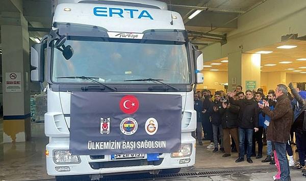 Trabzonspor'dan sonra Fenerbahçe, Galatasaray ve Beşiktaş'tan da destek gecikmedi.