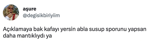 Neden açıklama yaptığını anlamak güç.