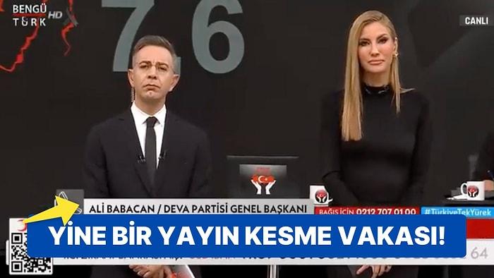 DEVA Partisi Genel Başkanı Ali Babacan'ın Bağış Yapacağı Sırada Yayını Kesen Bengü Türk Tv Tepki Çekti