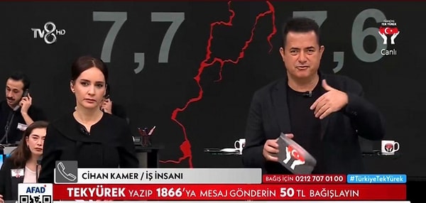 Ülkemizin dört bir yanından da gelen telefonlarla milyonlarca lira bağış yapıldı ve toplamda 115 milyar liradan fazla para toplandı.