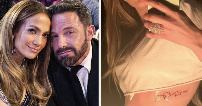 Бен Аффлек и Дженнифер Лопес показали парные тату на 14 февраля, и все поймали кринж