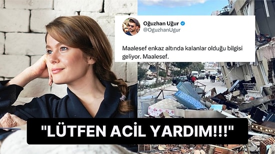 Dün Akşam Hatay'da Yaşanan İki Büyük Depremde Burcu Biricik'in Yakını Enkaz Altında Kaldı!