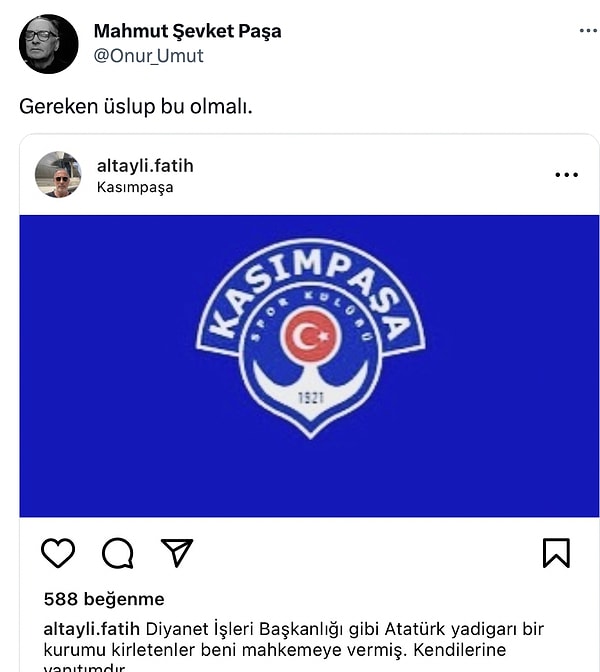 Fatih Altaylı'nın sansasyonel yanıtıyla devam edelim.