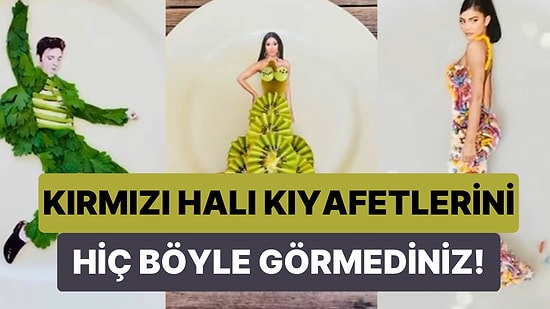 Dünyanın En Ünlü İsimlerini Yiyeceklerden Tasarladığı Kıyafetler ile Giydiren Yetenekli Sanatçı