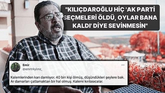 Engin Ardıç'ın "Kılıçdaroğlu, 'AK Parti Seçmenleri Öldü, Oylar Bana Kaldı' Diye Sevinmesin" İfadelerine Tepki