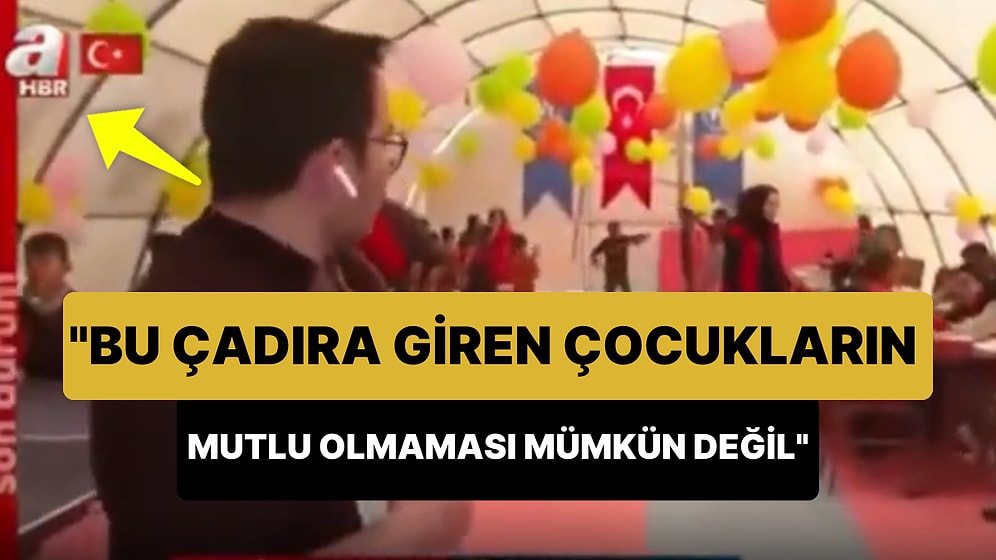 A Haber Deprem Bölgesinde: 'Bu Çadıra Giren Çocukların Mutlu Olmamaları Mümkün Değil'