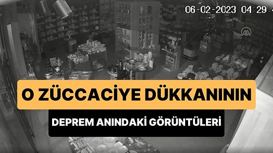 Kahramanmaraş'taki Züccaciye Dükkanının Deprem Anındaki Güvenlik Kamerası Görüntüleri Ortaya Çıktı