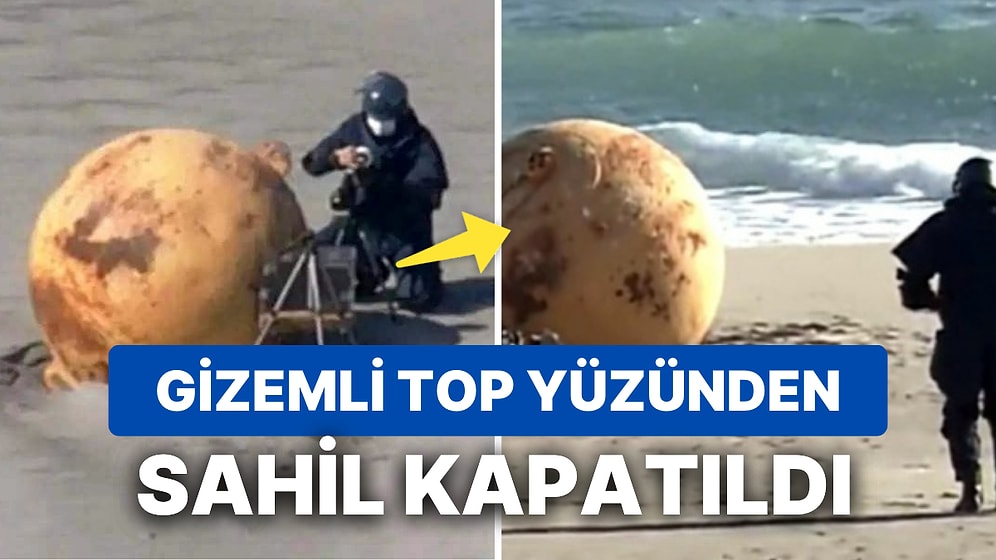Uzaydan mı Geldi, Godzilla Yumurtası mı? Japonya’da Kıyıya Vuran Gizemli Top Paniğe Yol Açtı