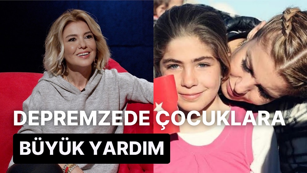 Gülben Ergen Depremzede Çocukların Yarım Kalmış Eğitimi İçin Kolları Sıvadı!