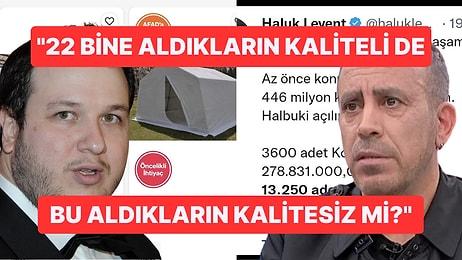 Şahan Gökbakar AHBAP'ı Çadır Fiyatları Üzerinden Eleştirdi: Haluk Levent Ne Yanıt Verdi?