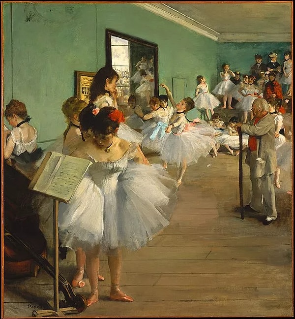 16. 'The Ballet Class' - Edgar Degas