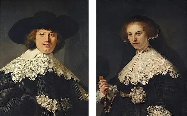 8. Portraits of Maerten Soolmans and Oopjen Coppit by Rembrandt van Rijn