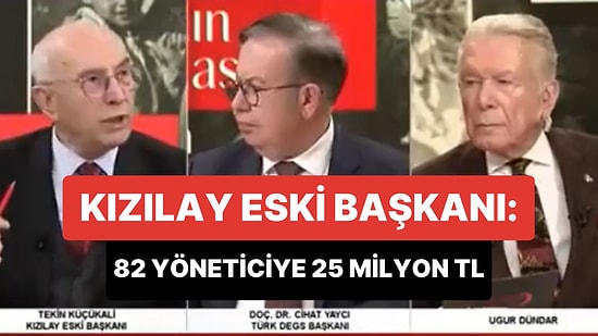 Kızılay Eski Başkanı: 'Geçen Sene Kızılay Yöneticilerine Giden Para 25 Milyon TL'