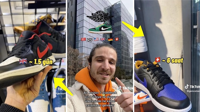 Nike Air Jordan Ayakkabı Almak İçin Ülkelere Göre Çalışma Saatlerini Görünce Duvarları Yumruklayacaksınız