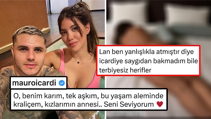 Wanda Nara ile Barışan Mauro Icardi, Eşinin Yatakta Üstsüz Fotoğrafını Paylaşıp Kısa Süre Sonra Sildi